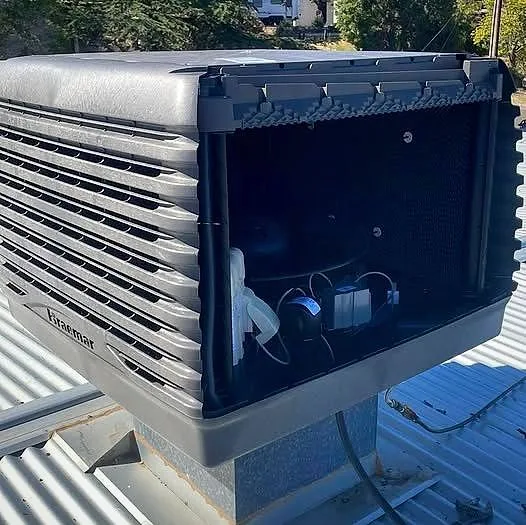 A new commercial cooling unit installed by Classic Air and Mechanical Services in Adelaide